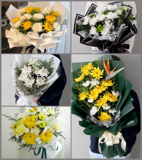 江苏南通启东市吕四港镇培根村白事花束代送